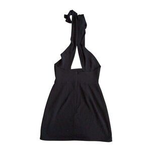 SUPERDOWN Black Halter Mini Dress Size Small